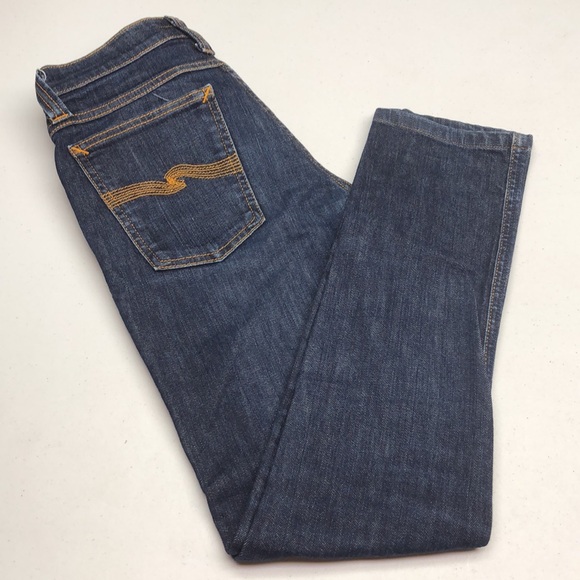 MADE IN ITALY 🇮🇹 NUDIE TIGHT LONG JOHN SKINNY JEANS 28x34 🇮🇹 - Picture 3 of 13